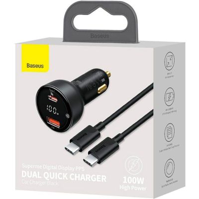 �������� ������� Baseus Superme Digital Display PPS Dual Quick Charger Car Charger black (TZCCZX-01) - �������� 6