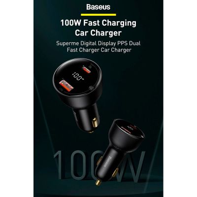 �������� ������� Baseus Superme Digital Display PPS Dual Quick Charger Car Charger black (TZCCZX-01) - �������� 7