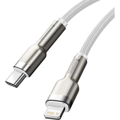   USB-C to Lightning 1.0m Cafule Metal PD 20W white Baseus (CATLJK-A02) -  4