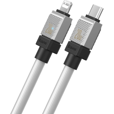 ���� ������ USB-C to Lightning 2.0m CoolPlay Fast Charging 20W white Baseus (CAKW000102) - �������� 4