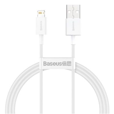 ���� ������ USB 2.0 AM to Lightning 2.0m Superior Fast Charging 2.4A white Baseus (CALYS-C02) - �������� 1