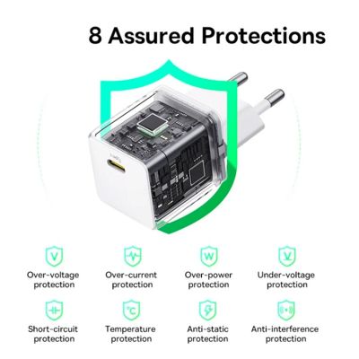 �������� ������� Baseus Palm Fast Charger 1C 30W + Cable 1.0m Type-C 60W white (P10111605213-01) - �������� 7