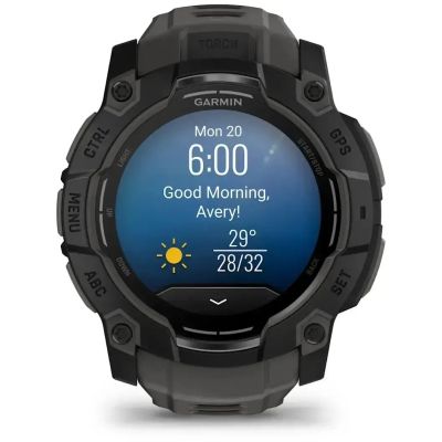 �����-���� Garmin Instinct 3, Tactical, AMOLED, 50mm, Black, GPS (010-03020-50) - �������� 10