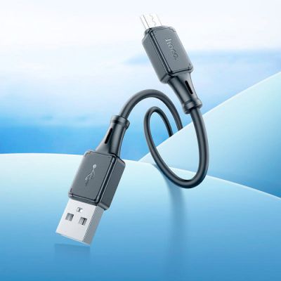 ���� ������ USB 2.0 AM to Micro 5P 1.0m Assistant silicone X101 black HOCO (6942007604055) - �������� 6