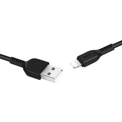 ���� ������ USB 2.0 AM to Lightning 1.0m 2.4A PVC TPE X20 black HOCO (6957531068808) - �������� 2