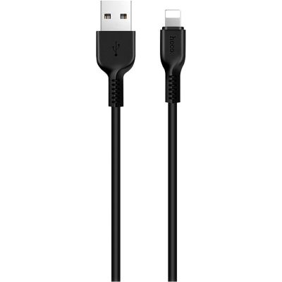 ���� ������ USB 2.0 AM to Lightning 1.0m 2.4A PVC TPE X20 black HOCO (6957531068808) - �������� 1