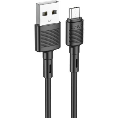 ���� ������ USB 2.0 AM to Micro 5P 1.0m 2.4A PVC X83 black HOCO (6931474770882) - �������� 2
