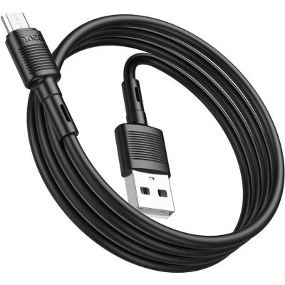 ���� ������ USB 2.0 AM to Micro 5P 1.0m 2.4A PVC X83 black HOCO (6931474770882) - �������� 3