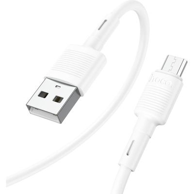 ���� ������ USB 2.0 AM to Micro 5P 1.0m 2.4A PVC X83 white HOCO (6931474770899) - �������� 1