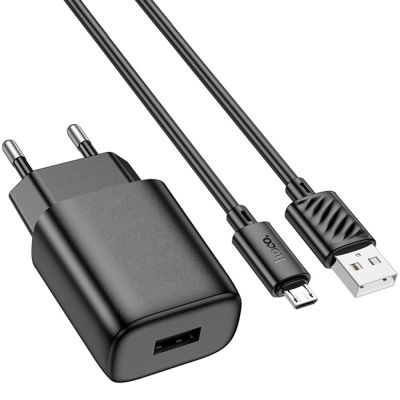   HOCO C134A Solid USB + cable USB to Micro 5P Black (6942007621335) -  2