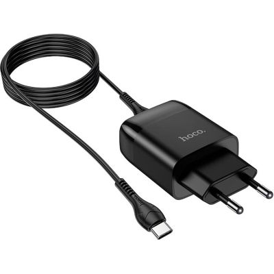 �������� ���������� HOCO C72Q Glorious USB QC3.0 + cable USB to USB-C 18W Black (6931474732545) - �������� 3