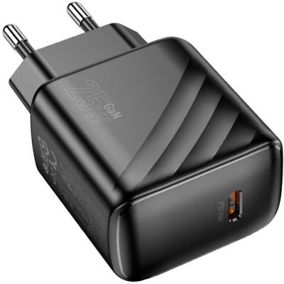   HOCO CS24A Puerto USB-C PD25W Black (6942007639750) -  4