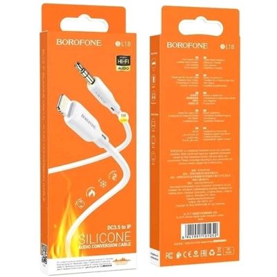   Lightning to 3.5mm M 1.0m white BOROFONE (6941991101052) -  3