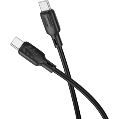 ���� ������ USB-C to USB-C 2.0m 60W Lenny silicone BX113 black BOROFONE (6941991115516) - �������� 3