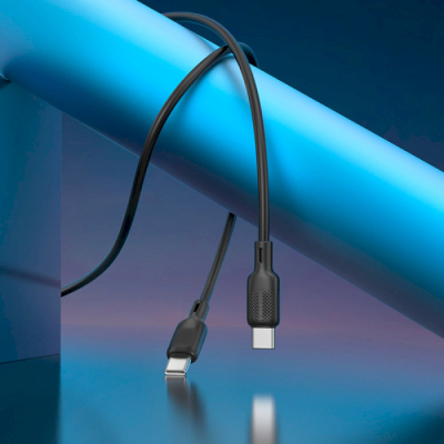 ���� ������ USB-C to USB-C 2.0m 60W Lenny silicone BX113 black BOROFONE (6941991115516) - �������� 8