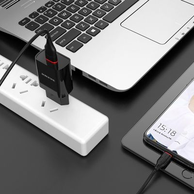   BOROFONE BA20A Sharp USB + cable USB to Micro 5P 10.5W Black (6931474702135) -  8