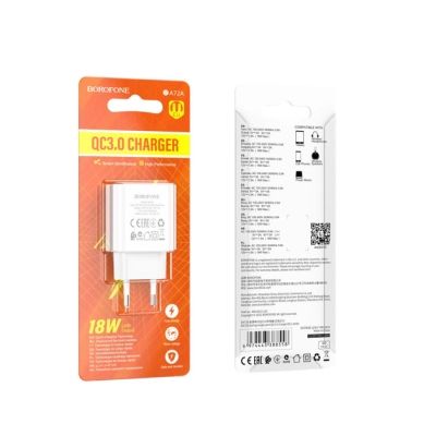  BOROFONE BA72A Spring USB QC3.0 White (6974443388558) -  2