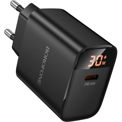   BOROFONE BA97A Ilustre USB-C PD30W digital display Black (6941991120480) -  3