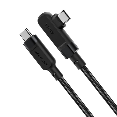 ���� ������ USB-C to USB-C 2.0m 5A 100W nylon C5-03 black Acefast (6974316281016) - �������� 2