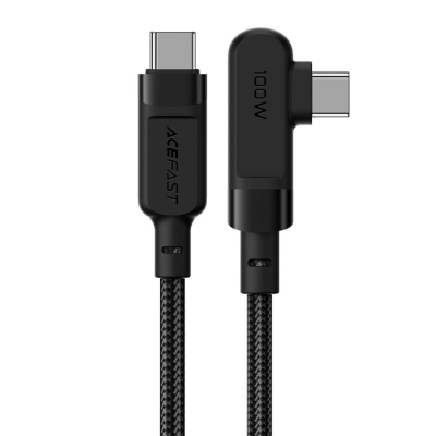 ���� ������ USB-C to USB-C 2.0m 5A 100W nylon C5-03 black Acefast (6974316281016) - �������� 1
