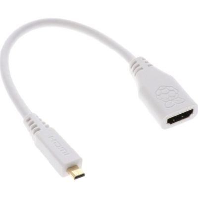      Raspberry Pi -  Raspberry Pi Micro-HDMI to HDMI (SC0224) -  1