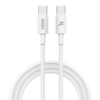 ���� ������ USB-C to USB-C 1.0m 100W white Grand-X (CC-100W) - �������� 1
