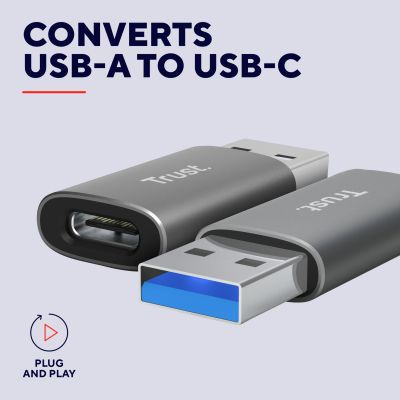  USB-C to USB-A 3.2 Adapter 2-Pack Trust (25573_TRUST) -  2