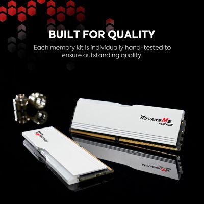 ������ ���'�� ��� ����'����� DDR5 32GB (2x16GB) 6000 MHz Ripjaws M5 Neo RGB Matte White G.Skill (F5-6000J3636F16GX2-RM5NRW) - �������� 7