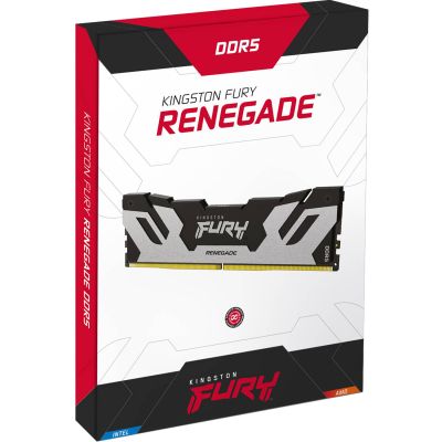 ������ ���'�� ��� ����'����� DDR5 48GB (2x24GB) 8000 MHz Renegade Black/Silver Kingston Fury (ex.HyperX) (KF580C38RSK2-48) - �������� 5