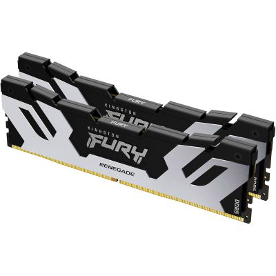 ������ ���'�� ��� ����'����� DDR5 48GB (2x24GB) 8000 MHz Renegade Black/Silver Kingston Fury (ex.HyperX) (KF580C38RSK2-48) - �������� 1