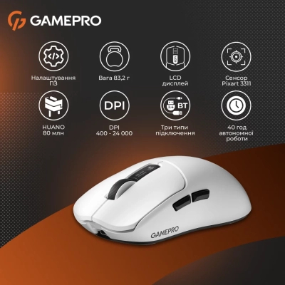 ����� GamePro Genesis Ranker Wireless/Bluetooth/USB White (GM012W) - �������� 12