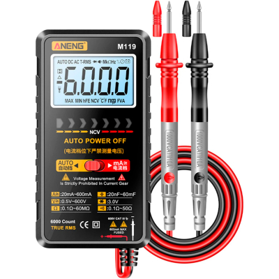 �������� ���������� ANENG M119, V, A, R, C, T, F, ������� hFE (M119) - �������� 3