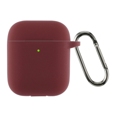 ����� ��� ��������� Armorstandart Ultrathin Silicone Case With Hook ��� Apple AirPods 2 Burgundy (ARM59680) - �������� 1
