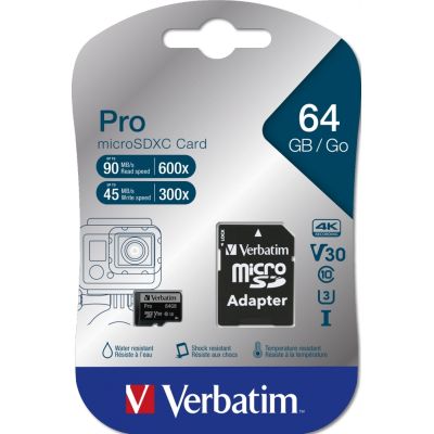 ����� ���'�� ����� ���'�� Verbatim 64GB microSDXC class 10 UHS-III PRO (47042) - �������� 2