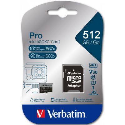 ����� ���'�� ����� ���'�� Verbatim 512GB microSDXC class 10 UHS-III PRO (47046) - �������� 3