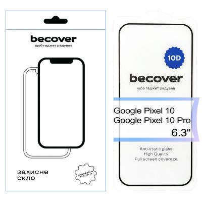 ������ �������� BeCover Google Pixel 10 / 10 Pro 10D Black (713672) - �������� 1
