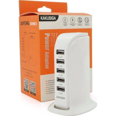 �������� ������� iKAKU KSC-741 Desktop 5xUSB 5V 2.4A 12W White (KSC-741-Wh) - �������� 1