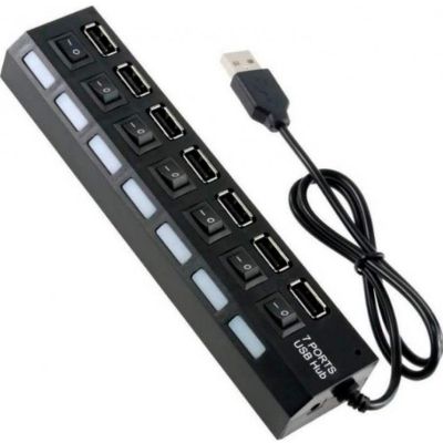 ������������ Voltronic USB 2.0 to 7xUSB with switches black (YT-H7SHS-B) - �������� 2