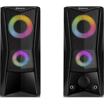   REAL-EL S-107 USB Black (EL121100017) -  3