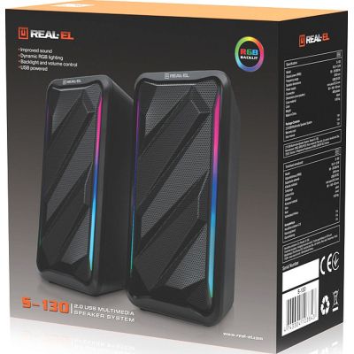   REAL-EL S-130 USB Black (EL121100018) -  10