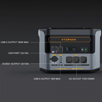 ������� ������� Vtoman FlashSpeed 1500 PB-58 1500W 1548Wh (FlashSpeed 1500) - �������� 5