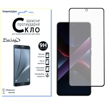   Fine Line Full Glue POCO X7 Pro Black (FL-TGFG-393) -  1