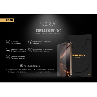 ������ �������� iLera DeLuxe Original Glass iPhone 15 (ILFCDL15) - �������� 3