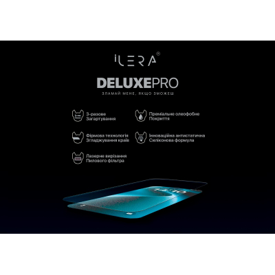 ������ �������� iLera DeLuxe Original Glass iPhone 15 (ILFCDL15) - �������� 4