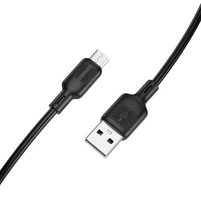 ���� ������ USB 2.0 AM to USB-C 1.0m 60W silicone black BOROFONE (6941991115455) - �������� 5