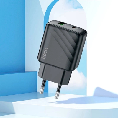 �������� ������� HOCO CS23A USB-C PD30W + 1xUSB QC3.0 + cable USB-C to Lightning black (6942007609951) - �������� 7