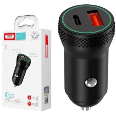   XO 1xUSB QC3.0 + 1xUSB-C PD18W black (CC33-BK) -  4