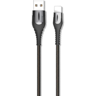 ���� ������ USB 2.0 AM to Lightning 1.0m 2A zinc alloy black XO (NB138-L-1-BK) - �������� 1