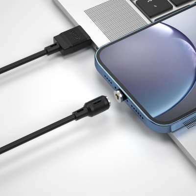 ���� ������ USB 2.0 AM to Lightning 1.0m 2.1A magnetic pvc black XO (NB187-L-1-BK) - �������� 2