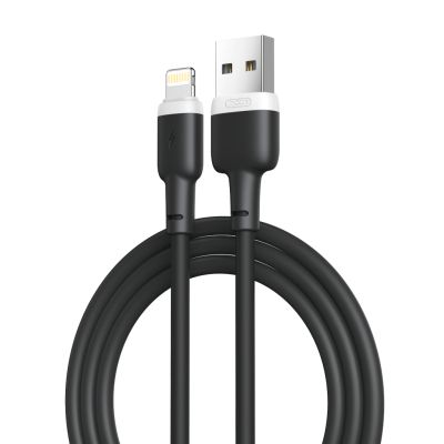 ���� ������ USB 2.0 AM to Lightning 1.0m 2.1A silicone black XO (NB208-L-1-BK) - �������� 1